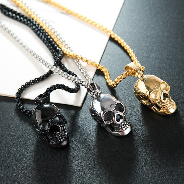 Halloween Skull Necklace for Men