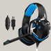 Head-mounted gaming headset Black set2