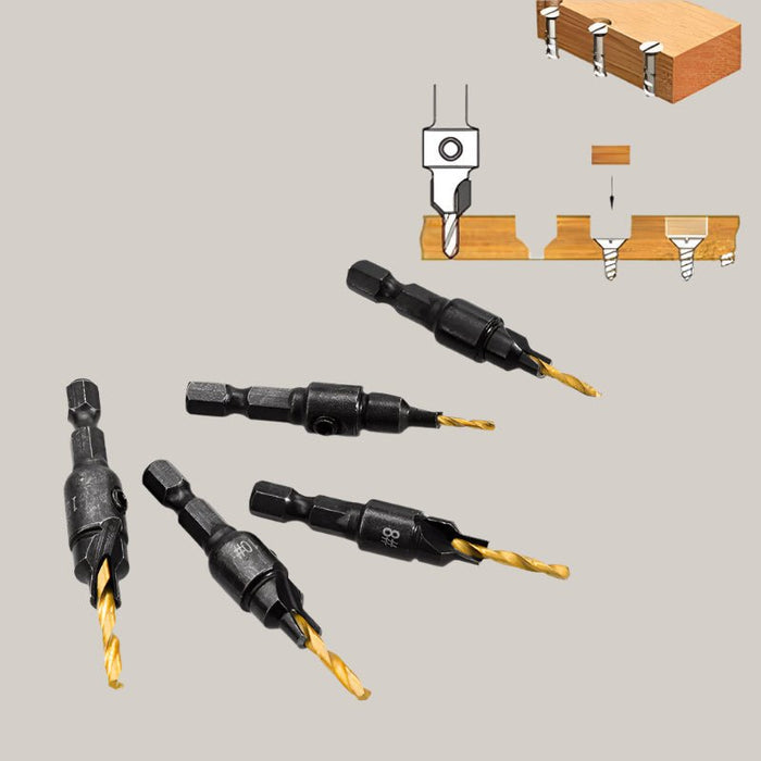 Hex-Shank Woodworking Countersink Drill Bit