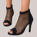 Women's High-Heel Ankle Boots with Zip