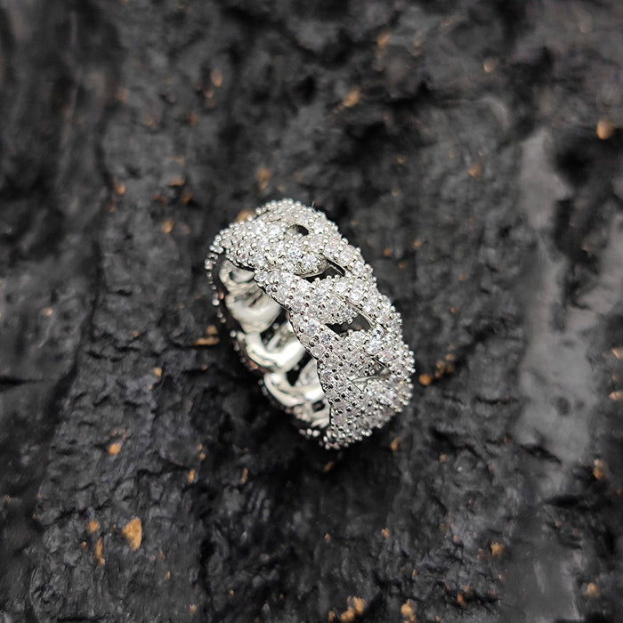 Men's Hip-Hop Ring Platinum