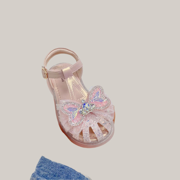 Women's Cutout Woven Sandals Pink