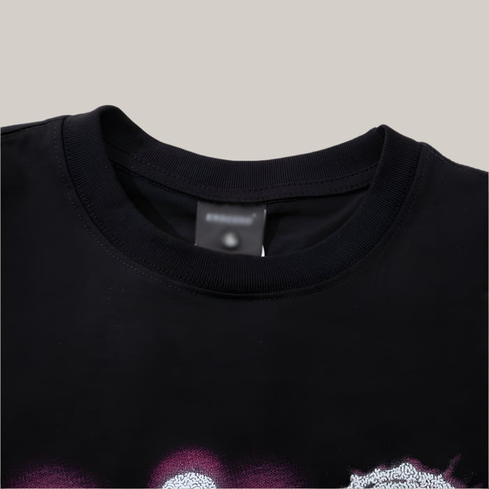 Human Shadow Print Men Summer Clothing