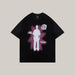 Human Shadow Print Men Summer Clothing Black