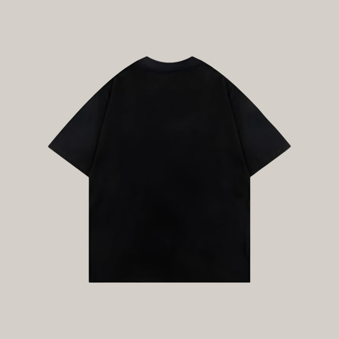 Human Shadow Print Men Summer Clothing