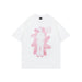Human Shadow Print Men Summer Clothing White