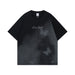 Men's Gradient-Print Casual Shirt Black