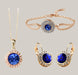 Jewelry Set Golden blue