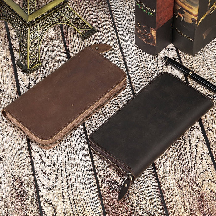 Men's Long Genuine Leather Wallet