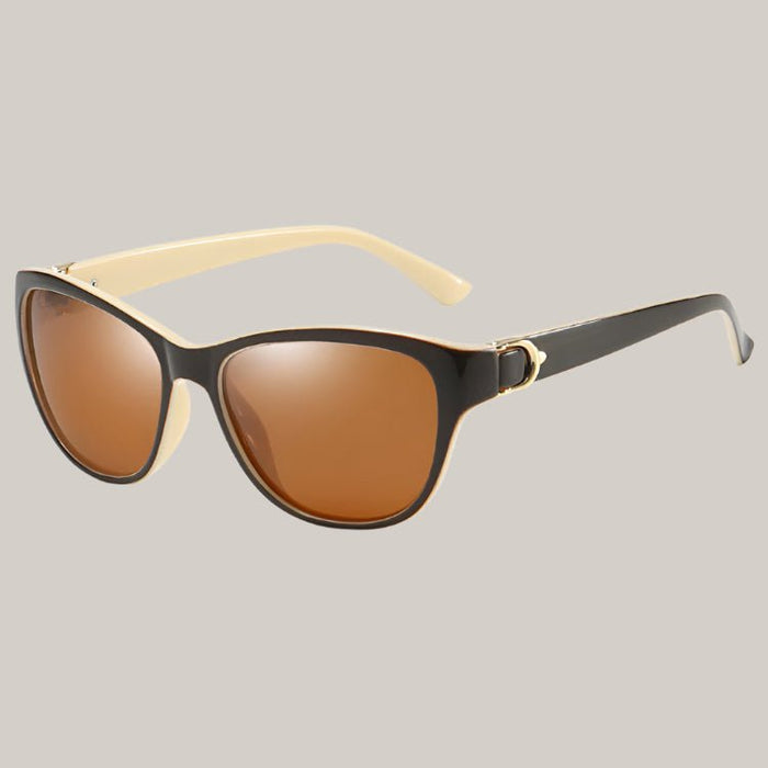 Ladies polarized sunglasses Beige tea