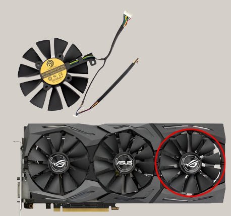 LD09210S12M / PLD09210S12HH Graphics Card Cooling Fan 6 PIN