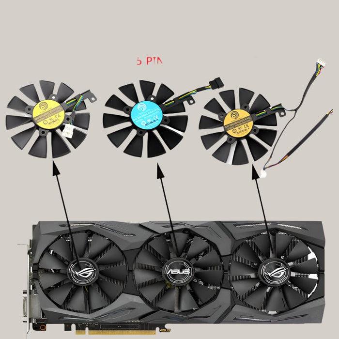 LD09210S12M / PLD09210S12HH Graphics Card Cooling Fan 3pcs