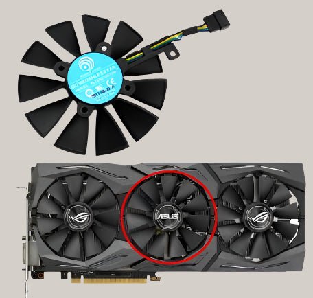 LD09210S12M / PLD09210S12HH Graphics Card Cooling Fan 5 PIN