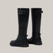 Children's Over-the-Knee Leather Boots Black
