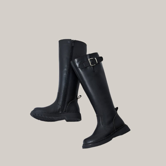 Leather kids boots