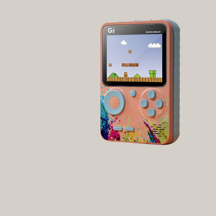 Macaron Mini Handheld Arcade Game Console Pink