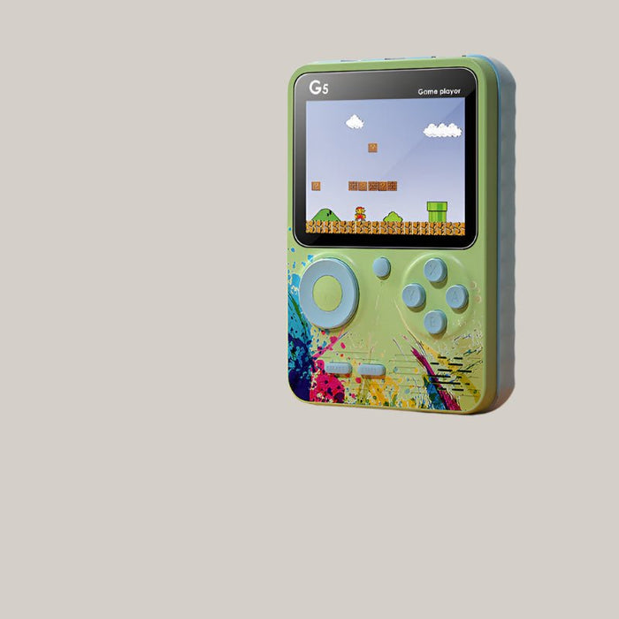 Macaron Handheld Game Console Contra Mini Arcade Green