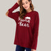 Printed Maternity T-Shirt Red