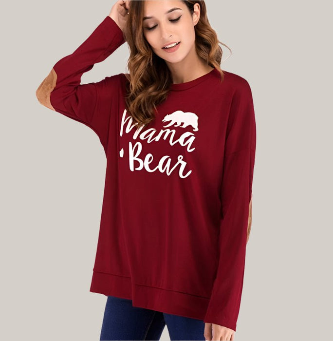 Printed Maternity T-Shirt Red