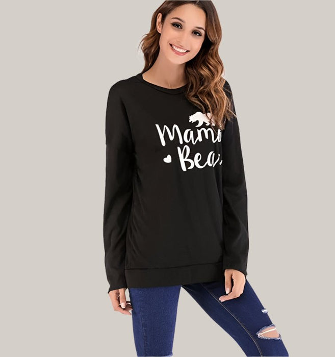 Printed Maternity T-Shirt Black