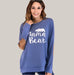 Printed Maternity T-Shirt Blue