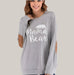 Printed Maternity T-Shirt Gray