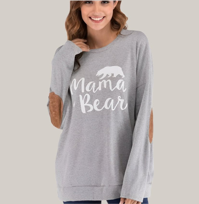 Printed Maternity T-Shirt Gray