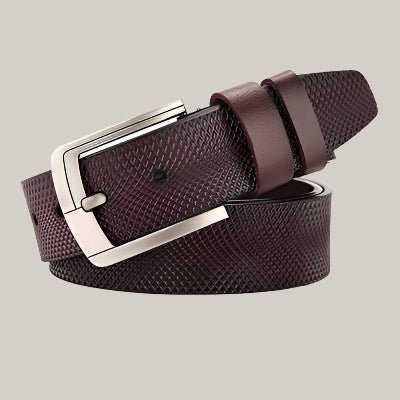 Men's Genuine Leather Belt Coffee 3