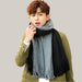Men Scarves Can Match Colors Fashion Black grey 200x40cm
