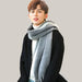 Men Scarves Can Match Colors Fashion Greyish white1 200x40cm