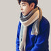 Men Scarves Can Match Colors Fashion Rice grey 200x40cm