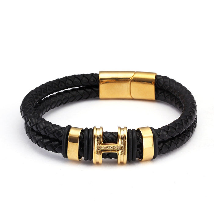 Unisex Everyday Bracelet Golden Red