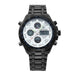 Men's Calendar Alloy Sports Multi-function Watch Black white