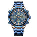 Men's Multifunction Sports Watch with Calendar Blue