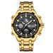 Men's Calendar Alloy Sports Multi-function Watch