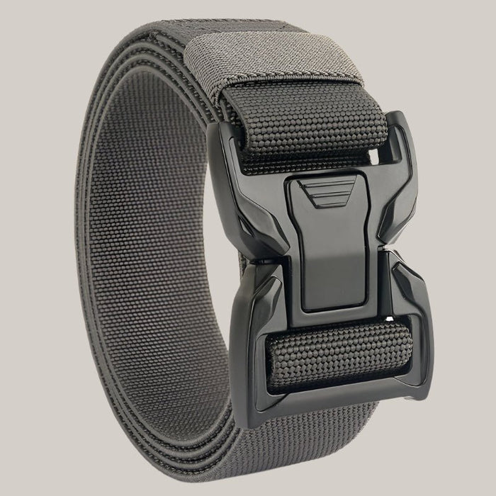 Men's Outdoor Canvas and Nylon Utility Belt Dark Grey 125cm