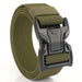 Men's Outdoor Canvas and Nylon Utility Belt Army Green 125cm