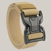 Men's Outdoor Canvas Belts Nylon Tooling Wolf brown 125cm