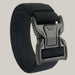 Men's Outdoor Canvas and Nylon Utility Belt Black 125cm