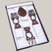 Men's Six Clip Jacquard Suspenders White