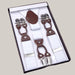 Men's Six Clip Jacquard Suspenders White