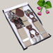 Men's Six Clip Jacquard Suspenders Khaki