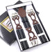 Men's Six Clip Jacquard Suspenders Presbyopic
