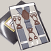 Men's Six Clip Jacquard Suspenders