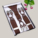 Men's Six Clip Jacquard Suspenders Coffee Color