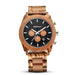 Men's Six-Hand Wood Chronograph Watch with Calendar