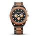 Men's Six-Hand Wood Chronograph Watch with Calendar B