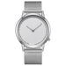 Men's Mesh-Band Wristwatch Silver