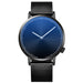 Men's Mesh-Band Wristwatch Black