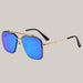 Metal Vintage Sunglasses Blue film